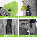 Pecute XL Dog Walking Bag with Water Bottle Holder Grey view 5