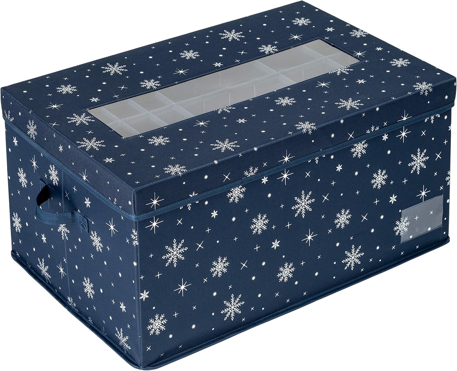 Holiday Décor Storage - Honey-Can-Do Deluxe 72pc Ornament Cube SFT-09555 Navy Blue