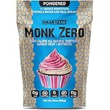 Monk Zero - Powdered Monk Fruit Sweetener, Non-Glycemic, Keto Approved, Zero Calories, 1:1 Confectioner Sugar Substitute (Pow