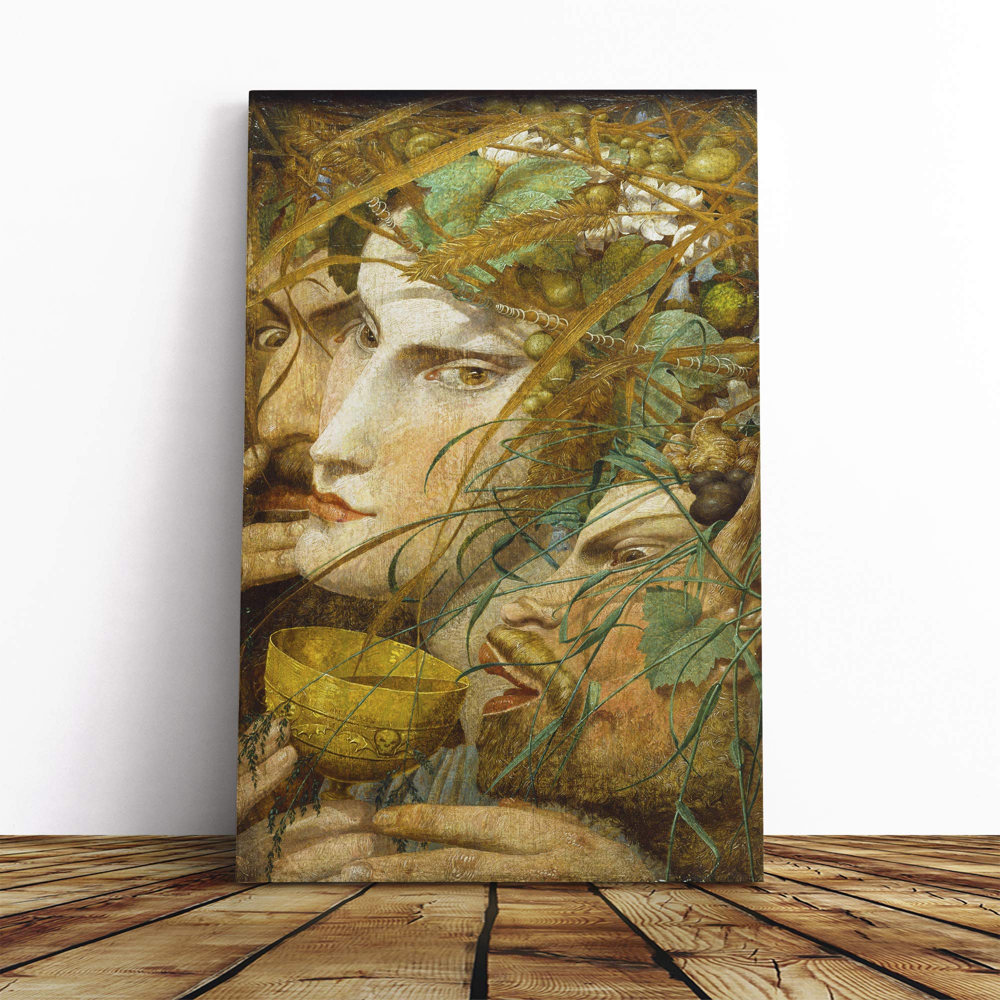 Richard DADD Bacchanalian Scene Canvas Print | Gallery Wrapped 30mm Frame Wall Art | 20x14 inches | Ready to Hang | Modern Picture | Living Room Bedroom Lounge Office