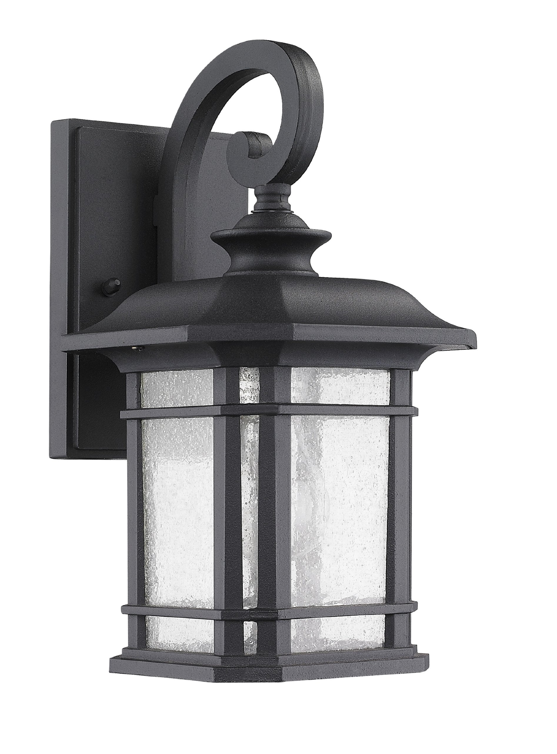 Chloe Lighting CH22021BK17-OD1 "Franklin" Transitional 1-Light Black Outdoor Wall Sconce 17" Height