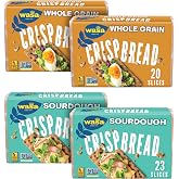 Wasa Crispbread Variety Pack (Pack of 4), Sourdough and Whole Grain, Crackers, Non-GMO Ingredients, Fat Free