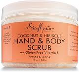Shea Moisture Coconut & Hibiscus Hand Body Scrub 12 oz Unisex Firming Toning view 2