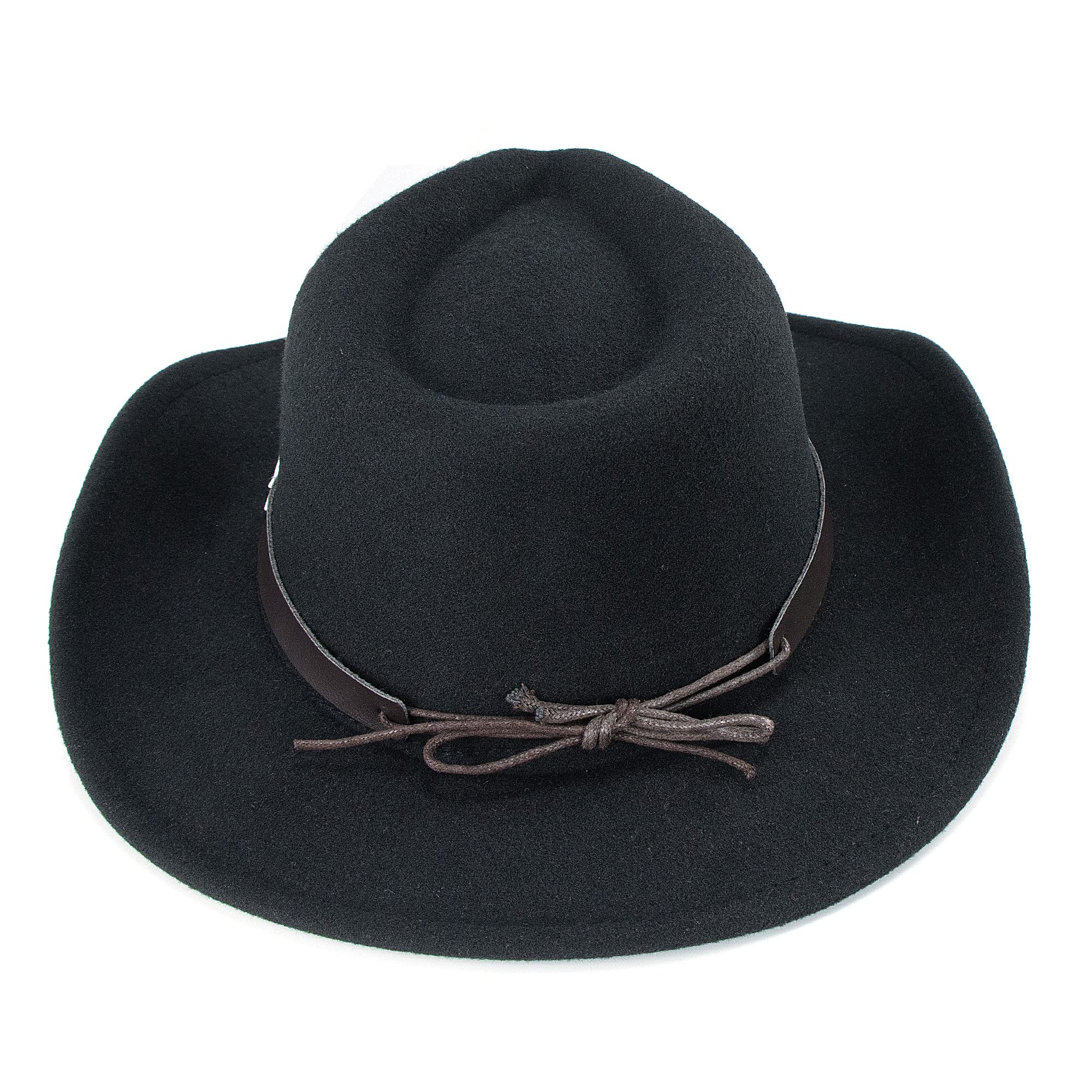 FGSS Kids Western Hats Boys Girls Cowboy Felt Fedora with Belt Buckle 3-7T