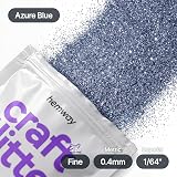Hemway Azure Blue Fine Glitter 100g for Resin Nails Crafts view 4