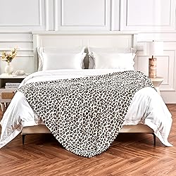 Edenleaf Leopard Print Blanket Fleece Throw Blanket