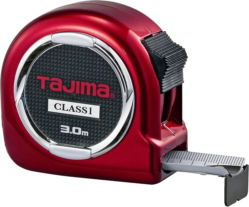 Tajima H1630MW Class 1 Hi Lock Red Tape 3 m x 16 mm Measuring Tape