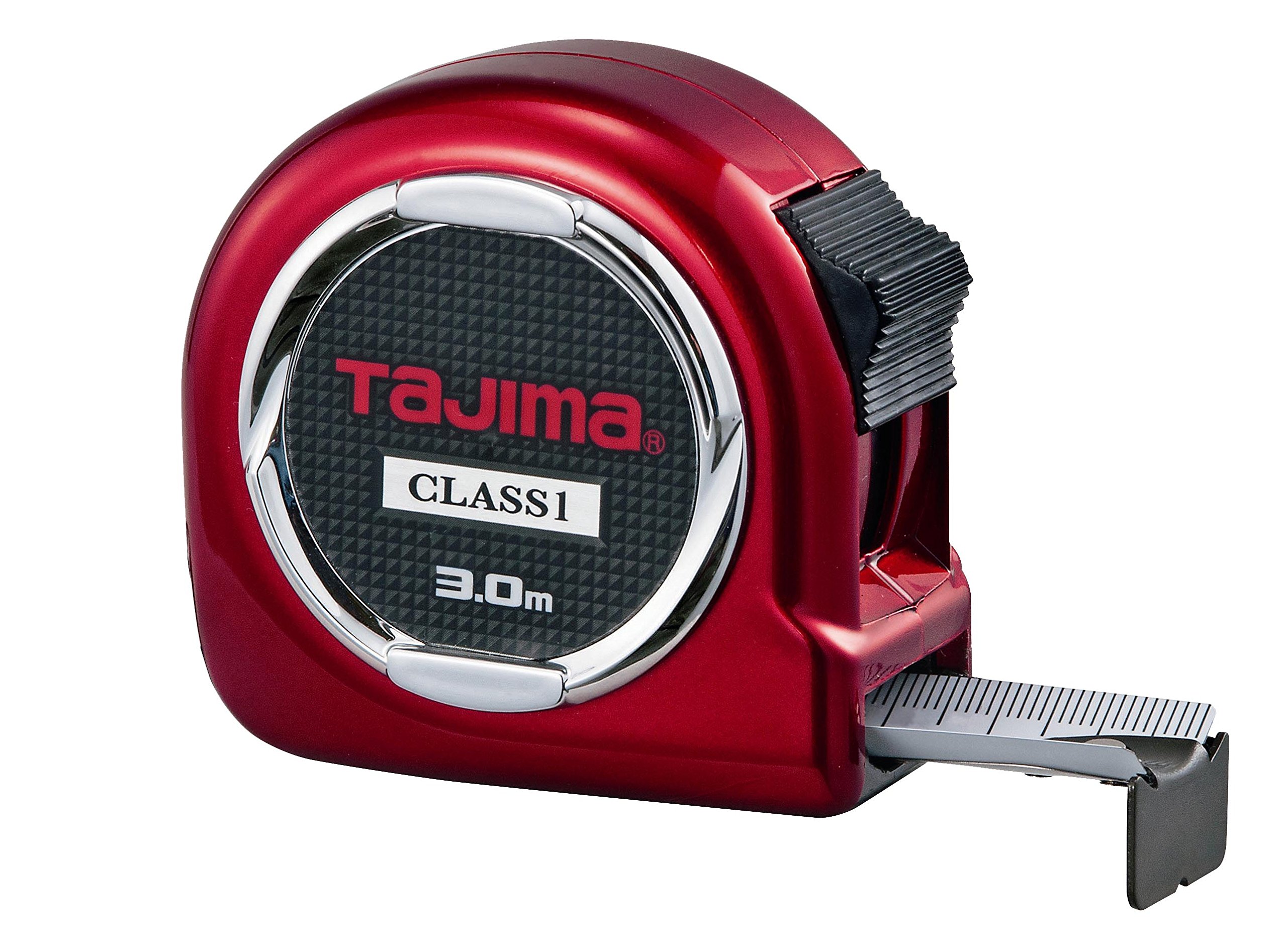 Tajima H1630MW Class 1 "Hi Lock" Measuring Tape, Red, 3 m x 16 mm