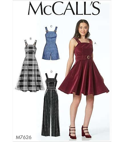 MCCALLS Cartamodello M8534H5 - Tuta Donna In Maglia Con Scollo Incrociato (Taglie 6-14)