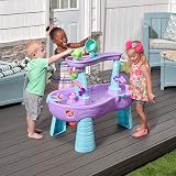Step2 Rain Shower Unicorns Water Table with 13-Piece Accessory Set view 2