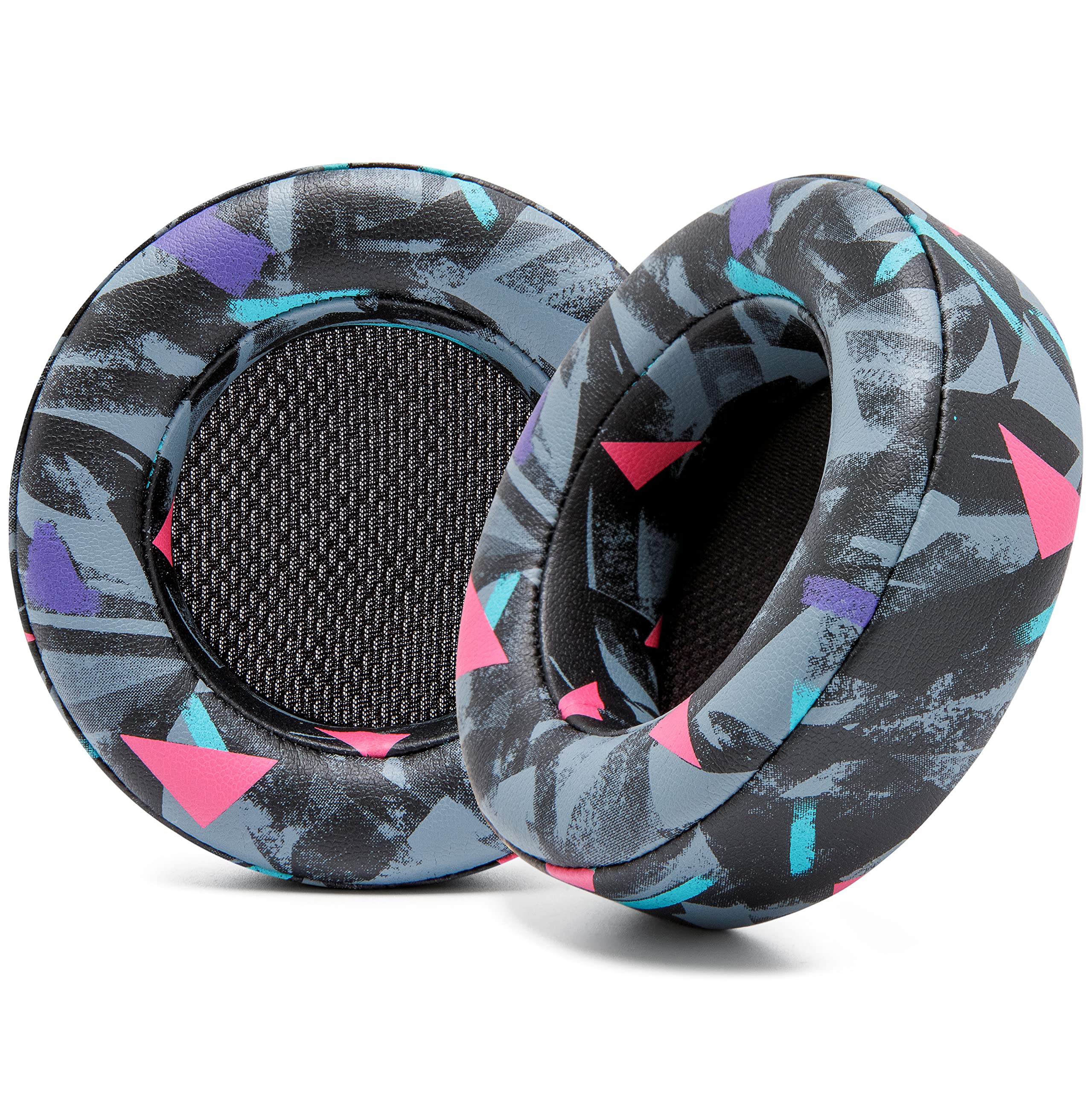 WC Upgraded Replacement Earpads for Corsair Virtuoso Gaming Headset Made by Wicked Cushions | Improved Durability, Thickness, Softer Leather, and Sound Isolation | 90s Black — image 1