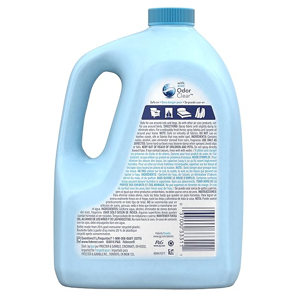 FEBREZE AIR FRESHENER, EXTRA STRENGTH FABRIC REFRESHER REFILL AIR FRESHENER, ORIGINAL SCENT, 67.6OZ