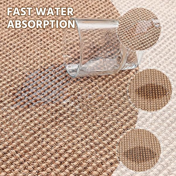 NATUREI KITCHEN RUNNER RUGS NON SLIP WASHABLE, 4X6 FT KITCHEN MATS FOR FLOOR, WOVEN COTTON SOFT AREA RUGS FOR ENTRYWAY, KITCHEN SINK, BEDROOM, LAUNDRY ROOM