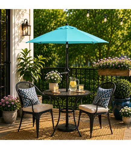 Harrier Luxury Outdoor Parasol Table - Perfect for Drinks & Snacks | Easy to Install | Sun Outdoor Umbrellas/Accessories