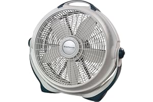 Lasko Wind Machine Fan, Air Circulator Fan with 3 Speeds, 20" Model 3300, Gray