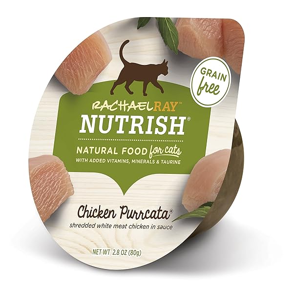 RACHAEL RAY NUTRISH NATURAL WET CAT FOOD, CHICKEN PURRCATA, GRAIN FREE, 2.8 OZ. TUB