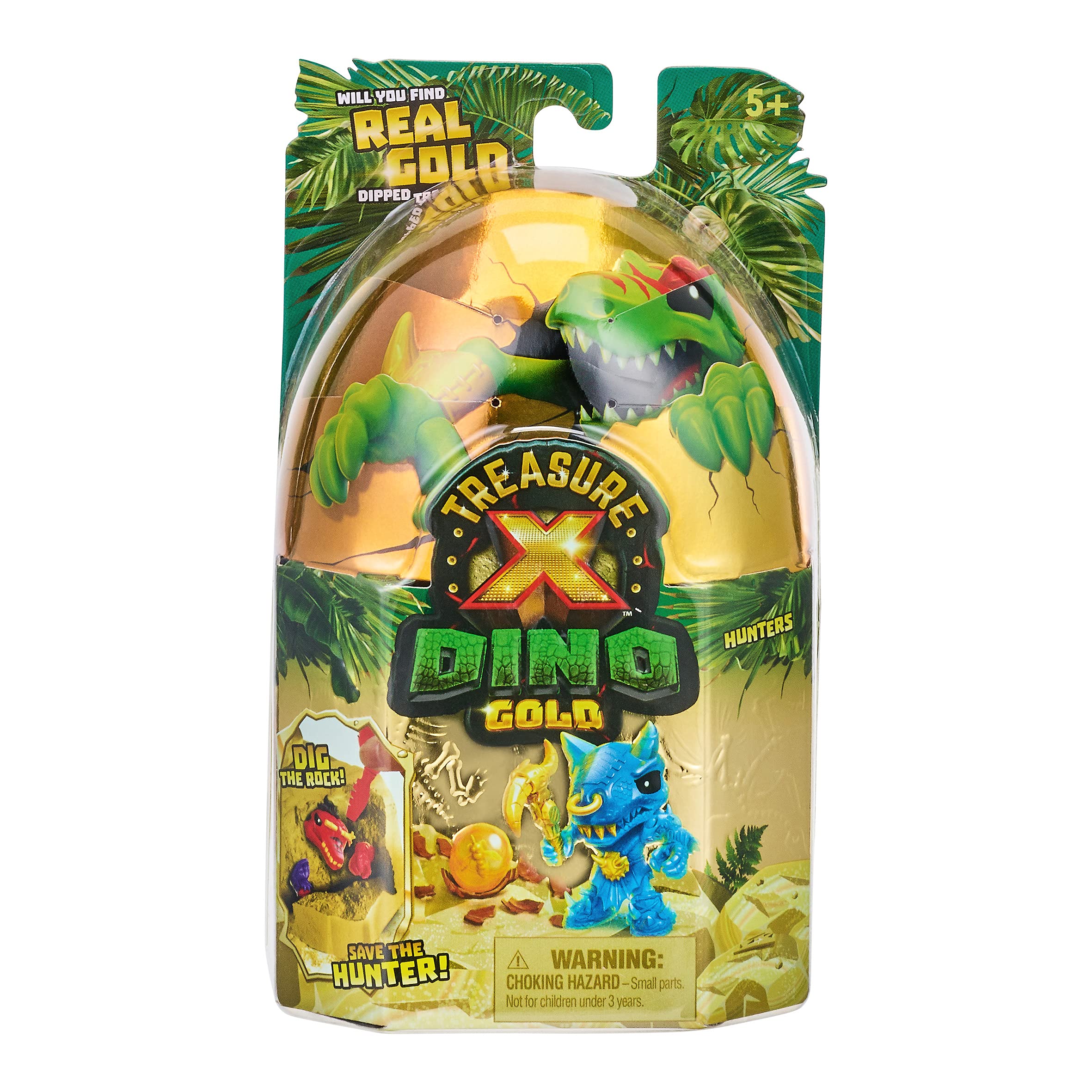 TREASURE X Dino Gold Dino Single Pack Unboxing toy Dig and discover collectable Dino figures Will you find real gold treasure 8 levels of adventure