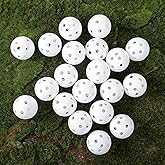 Pafeooui 150pcs Practice Golf Balls – 42mm White Plastic Training Balls for Indoor/Outdoor Swing Practice, Driving Range & Backyard Use