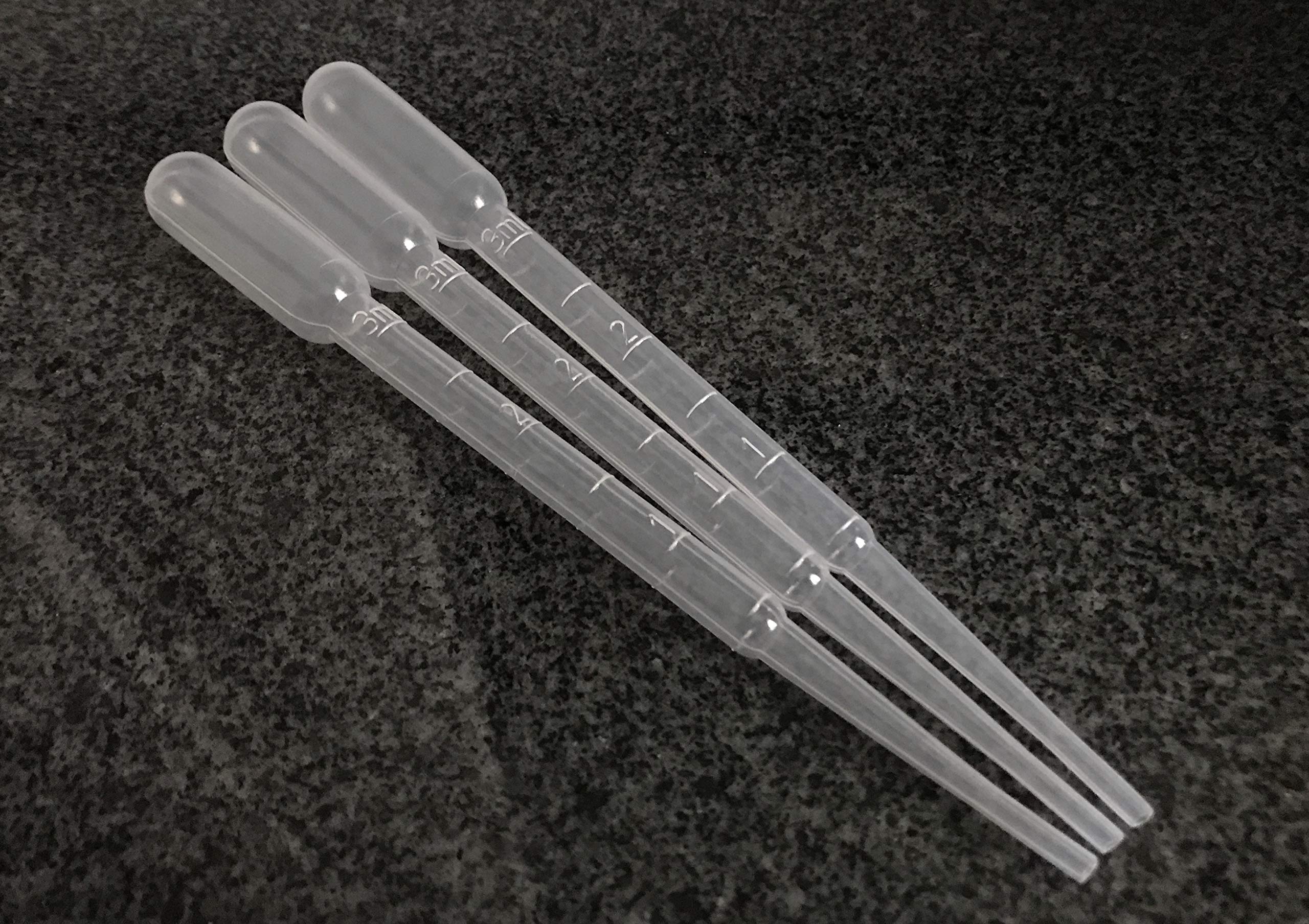3 ml Measuring Pipette Transfer Pipettes Pipette Dropper Feeding Pipettes Disposable Pipettes (Pack of 100)