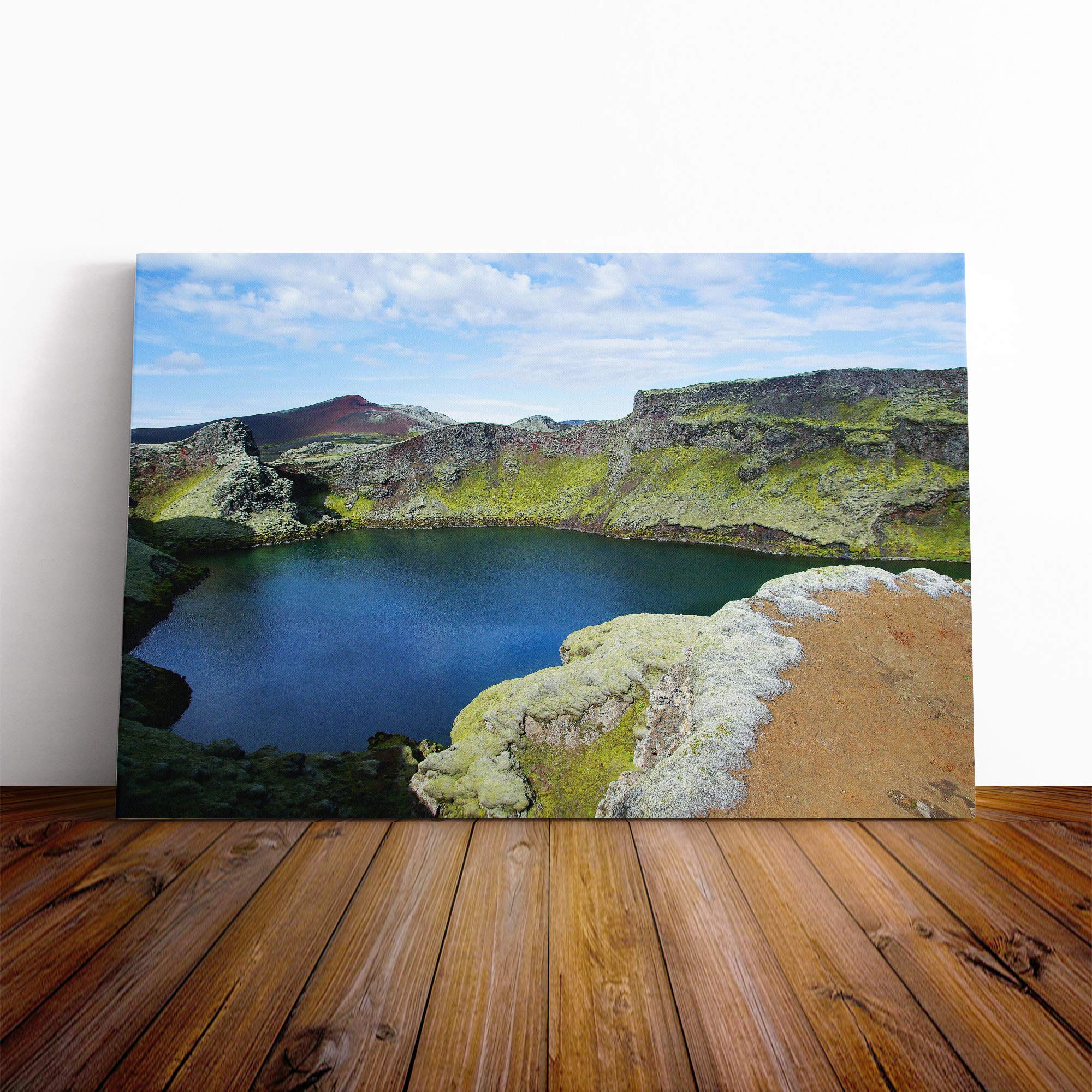 Iceland Landscape (2) Canvas Print | Gallery Wrapped 30mm Frame Wall Art | 20x14 inches | Ready to Hang | Modern Landscape Picture | Living Room Bedroom Lounge Office
