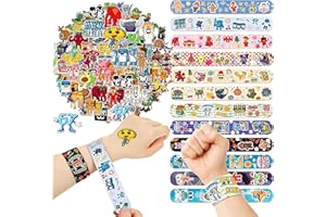 124PCS Steal a Brainrot Party Favors Set – 24 Steal a Brainrot Slap Bracelets & 100 Brainrot Stickers, Italian Brainrot Party