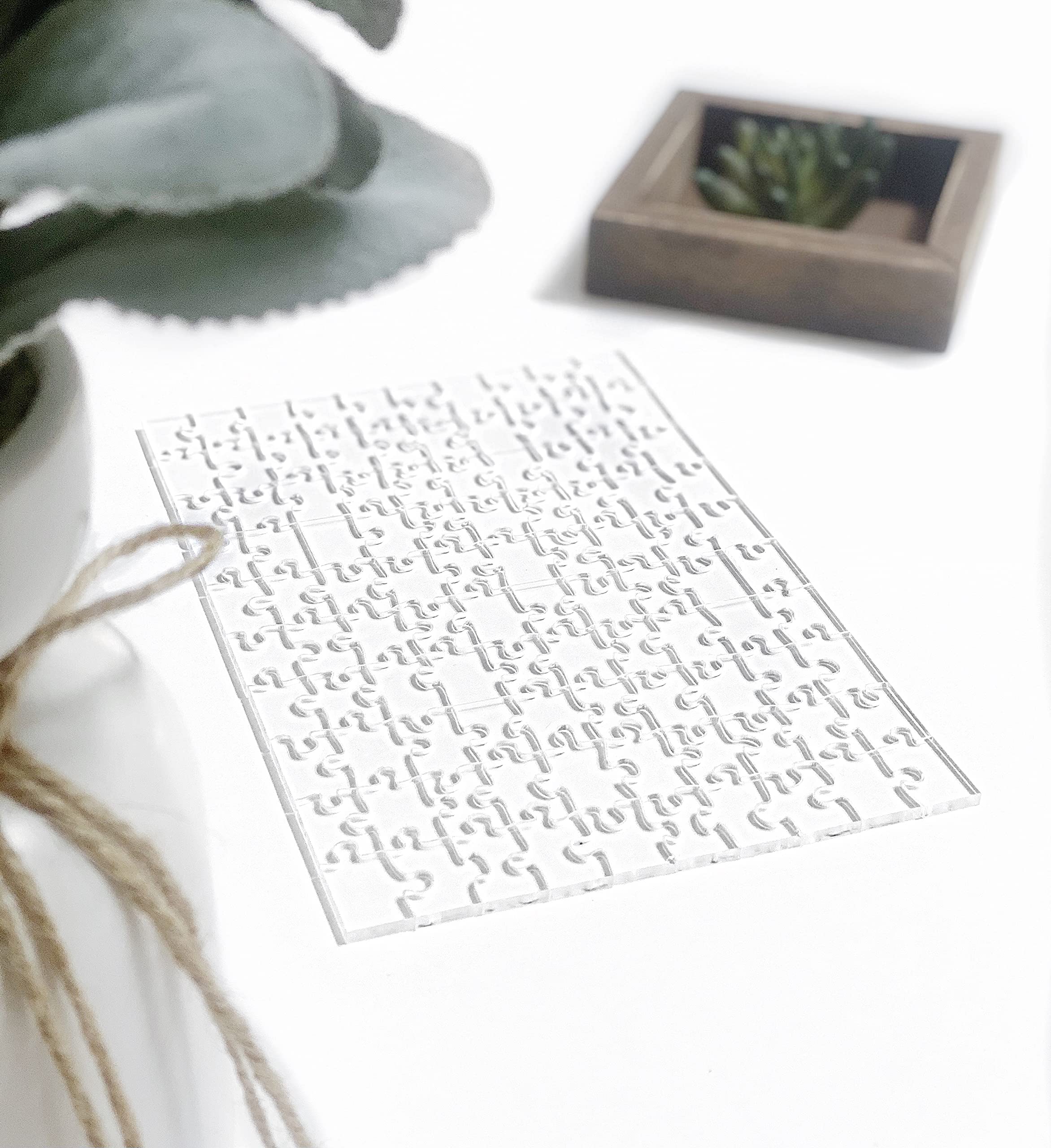 The Clearly Impossible Puzzle ® 100 Pieces - Clear Difficult Jigsaw Puzzle - False Edge Pieces - Clear Hard Puzzle - 100 Piece