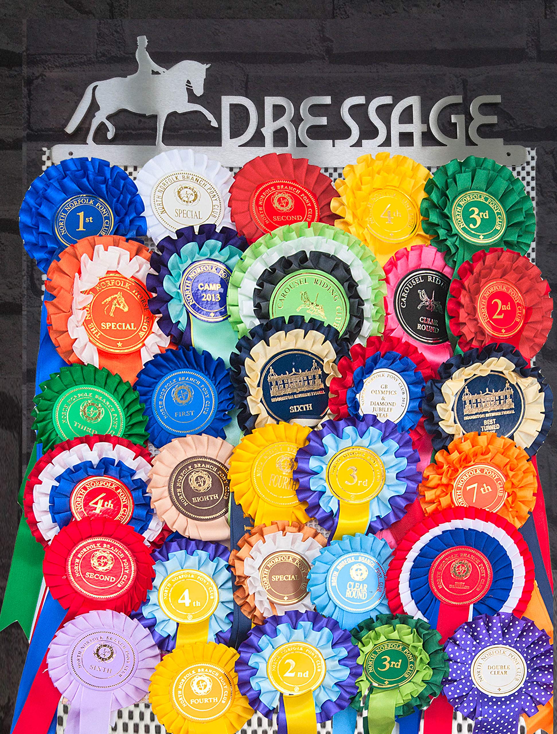 The Runners Wall Rosette Holder - Equestrian Rosette Holder - Equestrian Gift - Equestrian Rosette Display -Gift For Equestrians - Rosette Display - Rosette Hanger- Dressage Rosette Holder