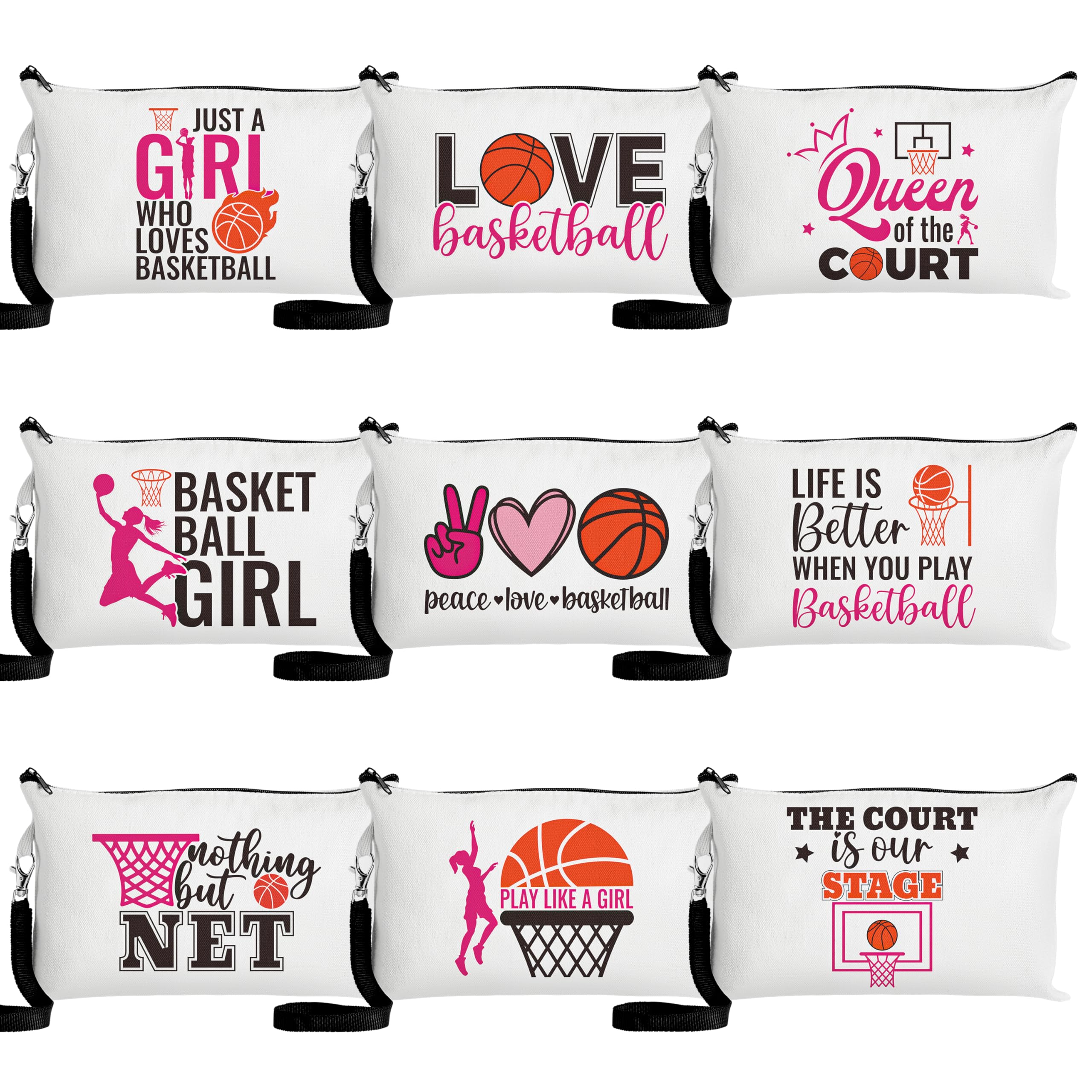 Girl Cosmetic Bags (Basketball)