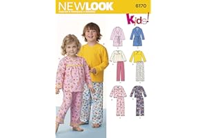 Simplicity Creative Patterns New Look 6170 Toddlers' and Child's Pajamas, A (1/2-1-2-3-4-5-6-7-8)