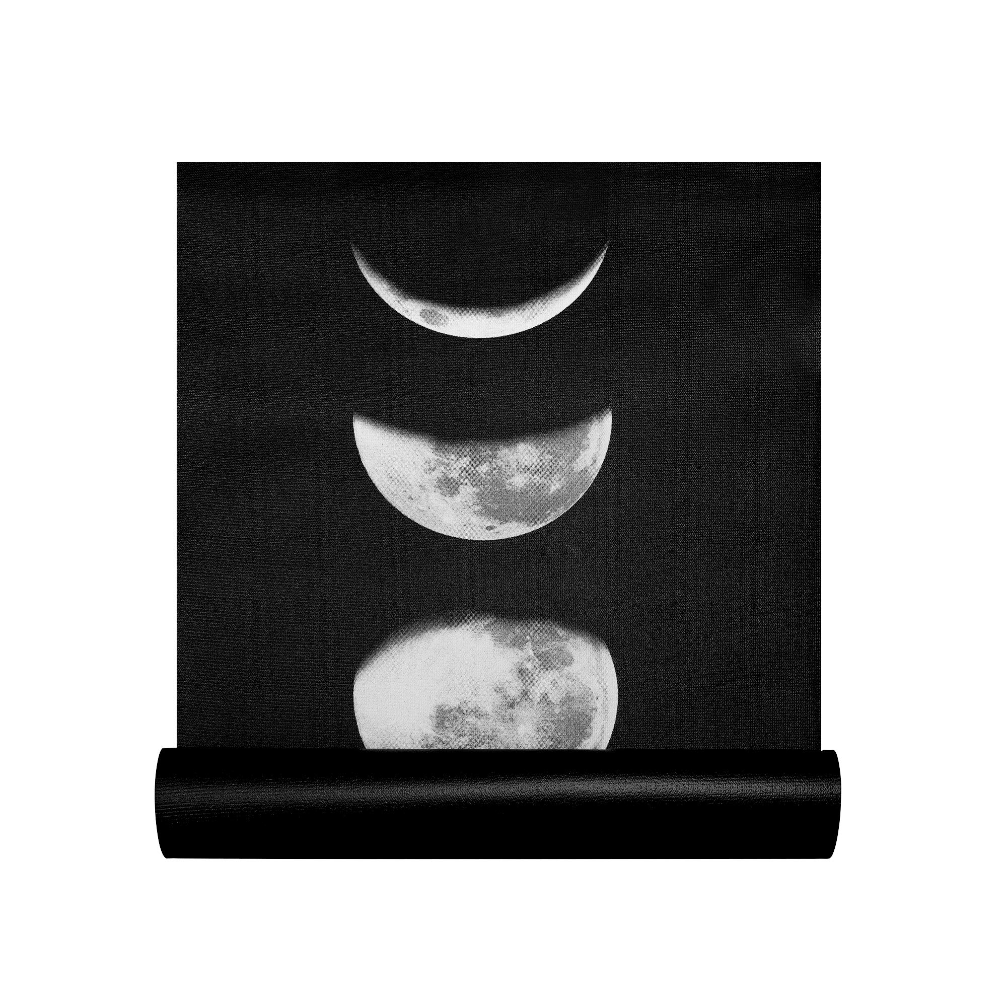 Retrospec Pismo Yoga Mat w/Nylon Strap for Men & Women - Non Slip Excercise Mat for Yoga, Pilates, Stretching, Floor & Fitness Workouts, Moonlight