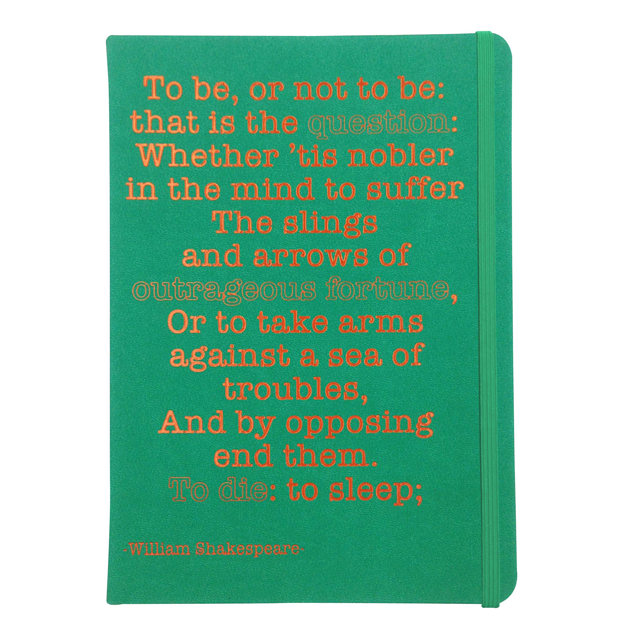 Robert Frederick Premium A5 Lined Notebook Journal William Shakespeare Design
