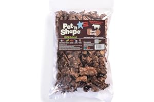 Pet 'n Shape Beef Lung Dog Treats – Made and Sourced in the USA - Training Treat, 1 Pound