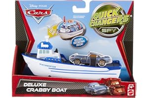 Disney Cars Toys Quick Changers Transforming Crabby Boat Transporter