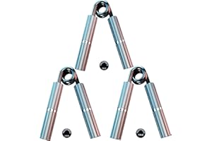 Adomove Gradient Color Metal Hand Grip Strengthener Including 50LB-350LB Non-Slip Heavy Duty Grip Strengthener for Forearm Hand Workout, Home Gym, Grip Trainer