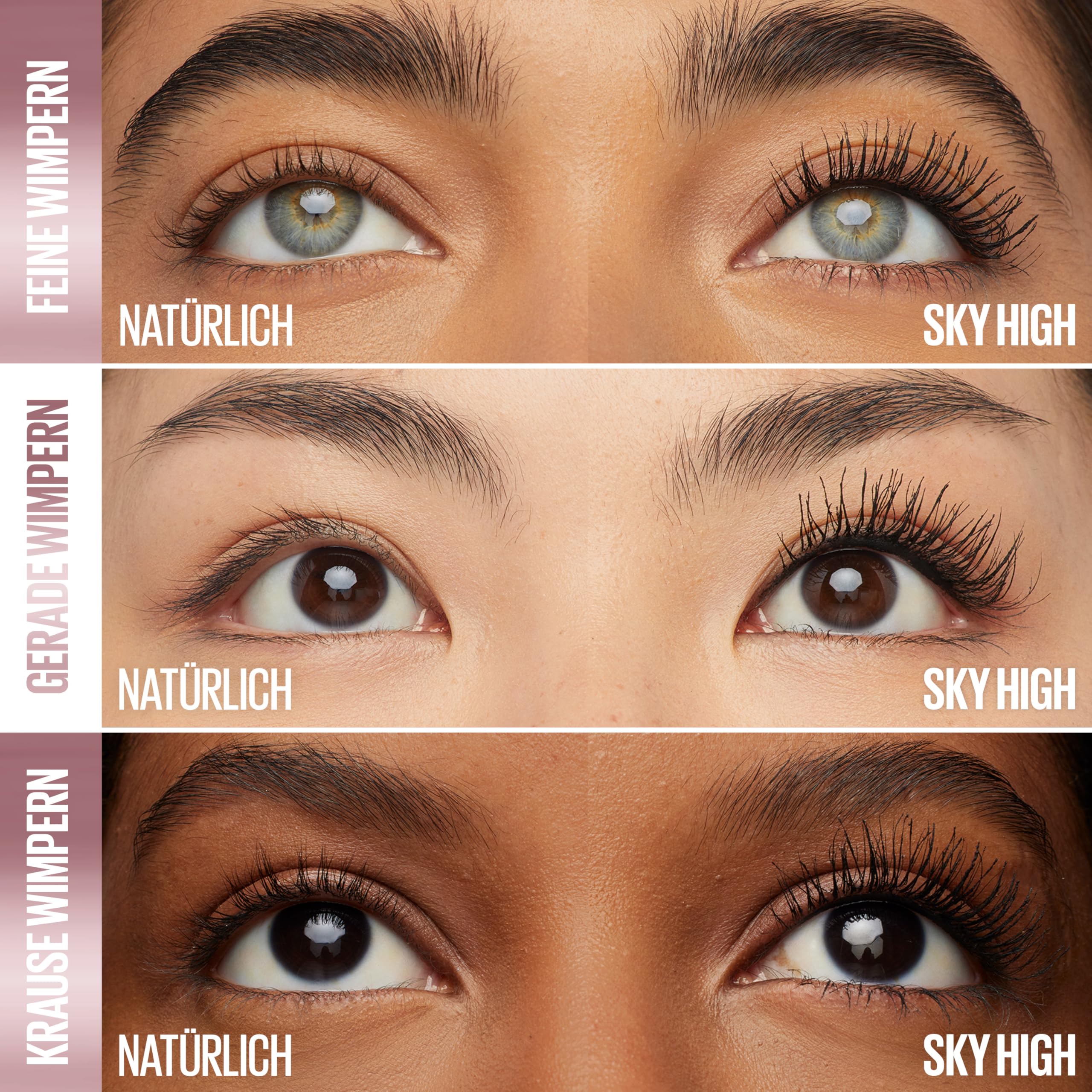 Maybelline New York Burgundy Wimperntusche für extrem lange Wimpern, Lash Sensational Sky High Mascara, Burgundy Haze, 7,2 ml 4