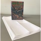 Ten (10) 10"H x 21"L Brodart Fold-On Archival Book Jacket Protective Sheets Dust Cover (10x21)