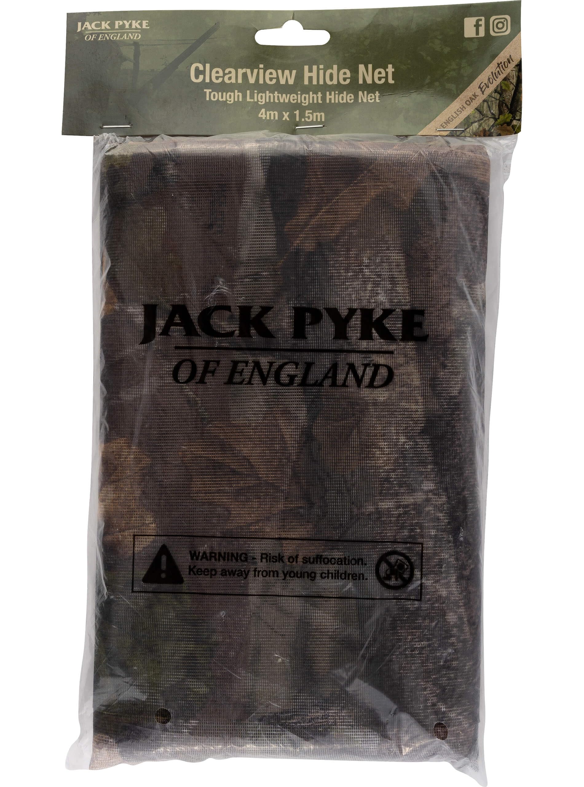 JACK PYKE Clearview Hide Net English Oak Evolution 4 x 1.5 Meters
