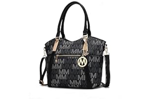 MKF Collection Tote Satchel Handbag for Women: PU Leather Shoulder Bag – Top-Handle Purse, Ladies Pocketbook By Mia K