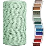 Macrame Cord 3mm 220yards (200 Meters) Sage Macrame