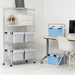IRIS USA File Box WeatherPro File Organizer Plastic