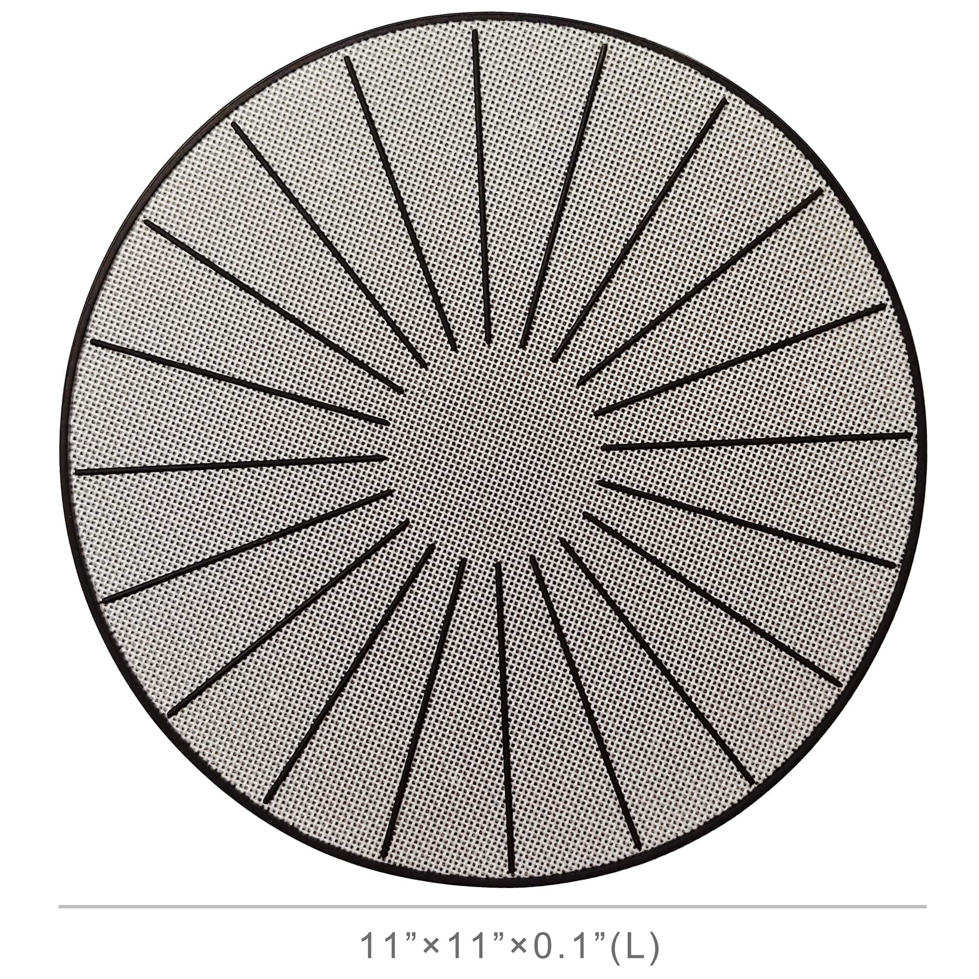 Lazy K Induction Cooktop Mat - Silicone Fiberglass Scratch Protector - for Magnetic Stove - Non Slip Pads to Prevent Pots from Sliding During Cooking (11 inches)