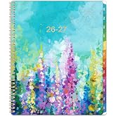 Planner 2026-2027, Weekly and Monthly Planner, JUL. 2026 - JUN. 2027 | 8.5" x 11", Calendar Planner 2026-2027 with Colourful Tabs &amp; Pocket, Flexible Cover, Twin-Wire Binding