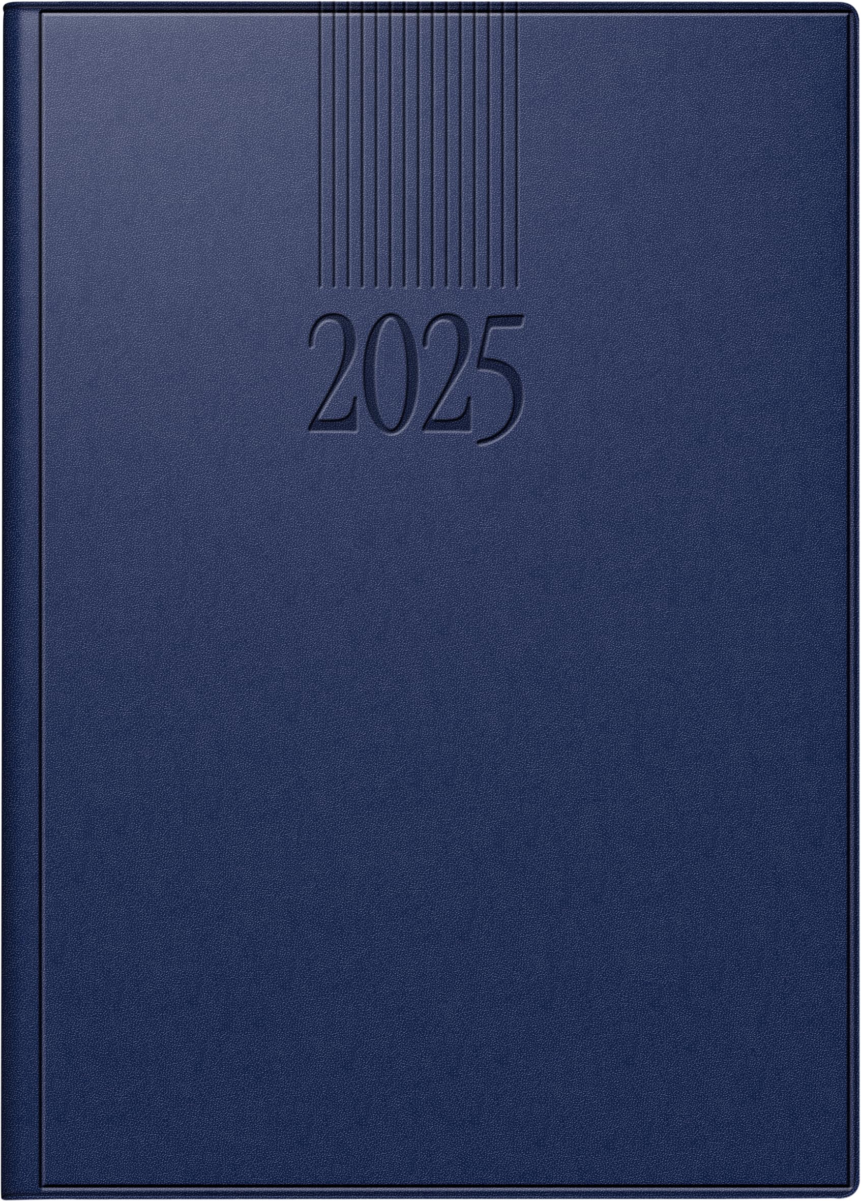 rido/idé Book Calendar Model Roma 1 (2025), 1 Page = 1 Day, A5, 416 Pages, Balacron Cover, Dark Blue