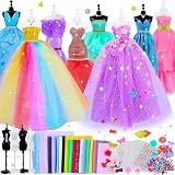 GOLMUD 1000+ Fashion Designer Kit for Girls Sewing Kit with 4 Mannequins view 1