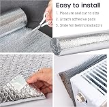Volila Radiator Foil Insulation Roll 10m x 60cm with Adhesive Pads view 4