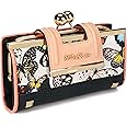 VNFIOEI Women Wallet Leather Large Capacity Women's Handbag Large Capacity Long Wallet, with 10-card slots and clips