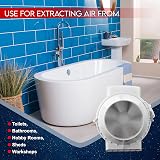 Fantronix 100 mm Inline Bathroom Extractor Fan Run-On Timer Quiet view 9