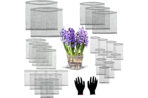 Froidesente 30 Pcs Root Guard Gopher Proof Stainless Wire Steel Baskets, 1 Gallon 3 Gallon 5 Gallon 10 Gallon Gophers Moles Voles Mesh Baskets Protect Plant Roots Tubers Trees Flowers Crops（Mix Size）