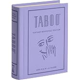WS Game Company Taboo Vintage Bookshelf Edition Word-Guessing Party Game | Classic Group Game, Buzzer, Timer, Linen-Wrapped Book Box, Integrated Storage, 4 or More Players, Adults and Kids 12 and Up