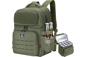 Large Insulated Cooler Backpack for Men Women, 36 Cans Double Deck Leakproof Cooler Bag for Camping, Hiking, Picnic, Fishing,
